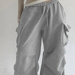 Commense Cargo Sweatpants in Grey sz S